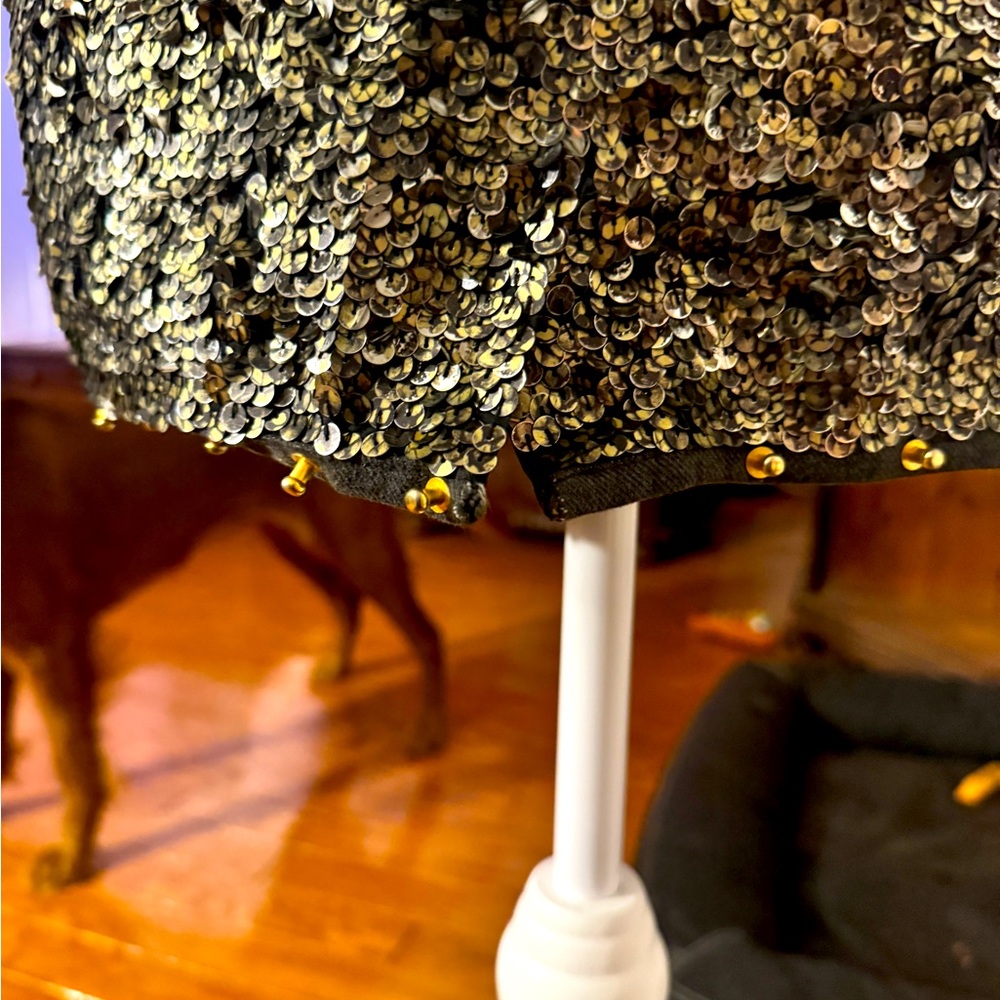 Aje Gold Sequin Embellished Midi Skirt Size 10 Au… - image 6